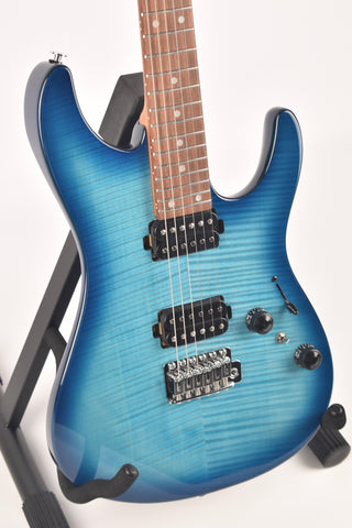 Ibanez AZ24S1F, Transparent Turquoise Burst