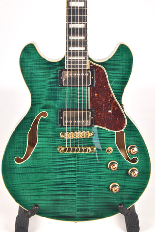 Ibanez Artcore Expressionist AS93FM, Transparent Moss Green