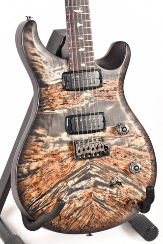 USED Paul Reed Smith S2 Custom 24-08 Wood Library, Poplar Burl Charcoal Burst