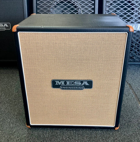 Mesa Boogie 2x12 Diagonal Cabinet, Black with Tan Grille B-Stock